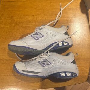 New Balance White and Purple 806 Womens Sneakers